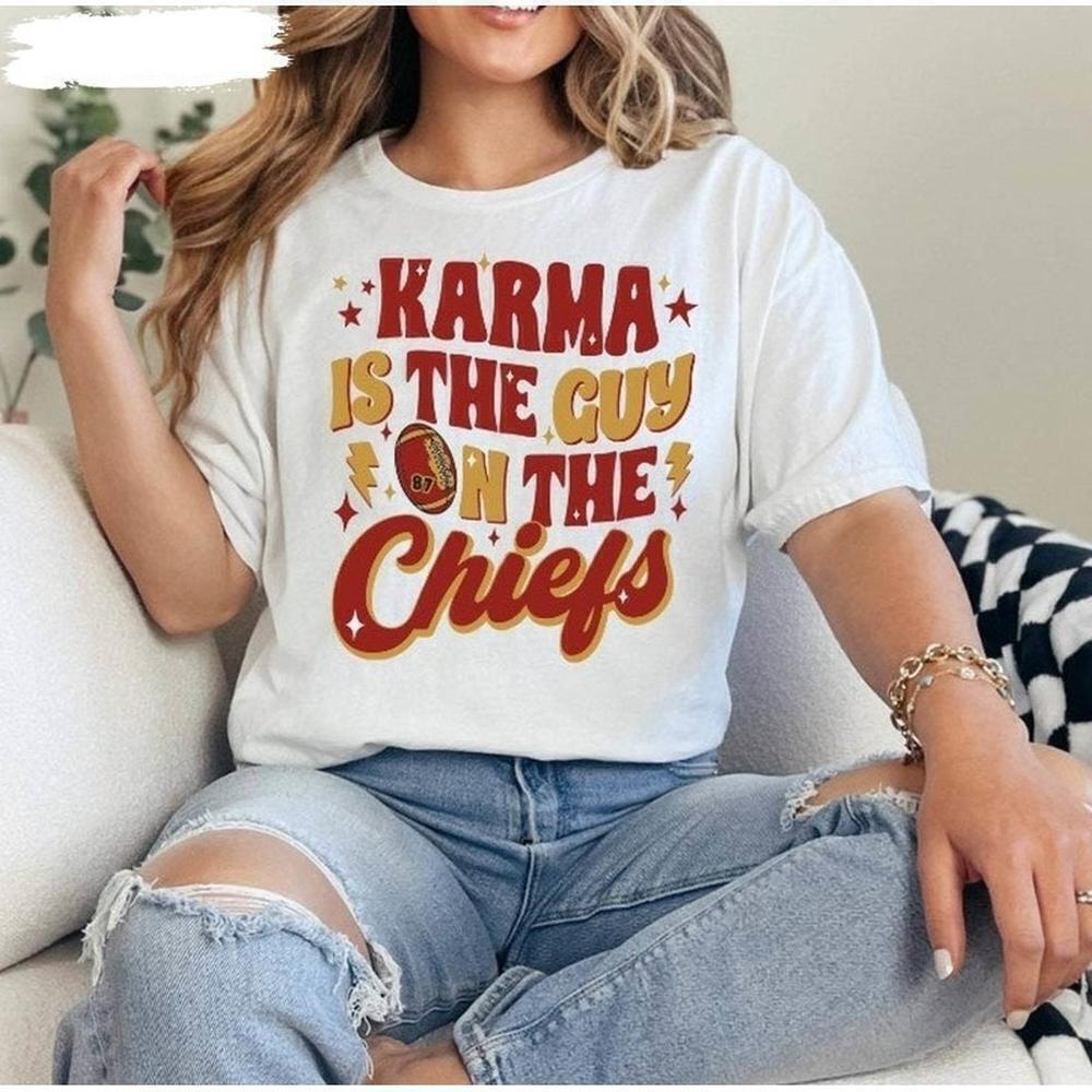 Kansas City Football Karma Is The Guy Chiefs Fan T-Shirt